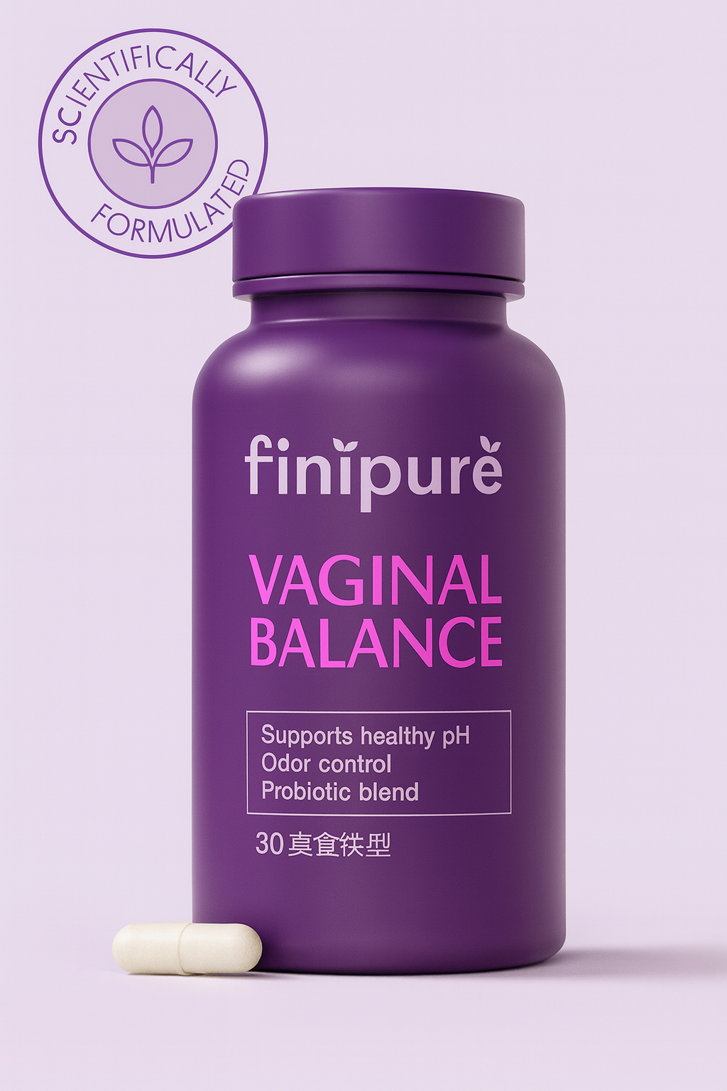 Finipuré Vaginal Balance – Probiotic & pH Support Capsules
