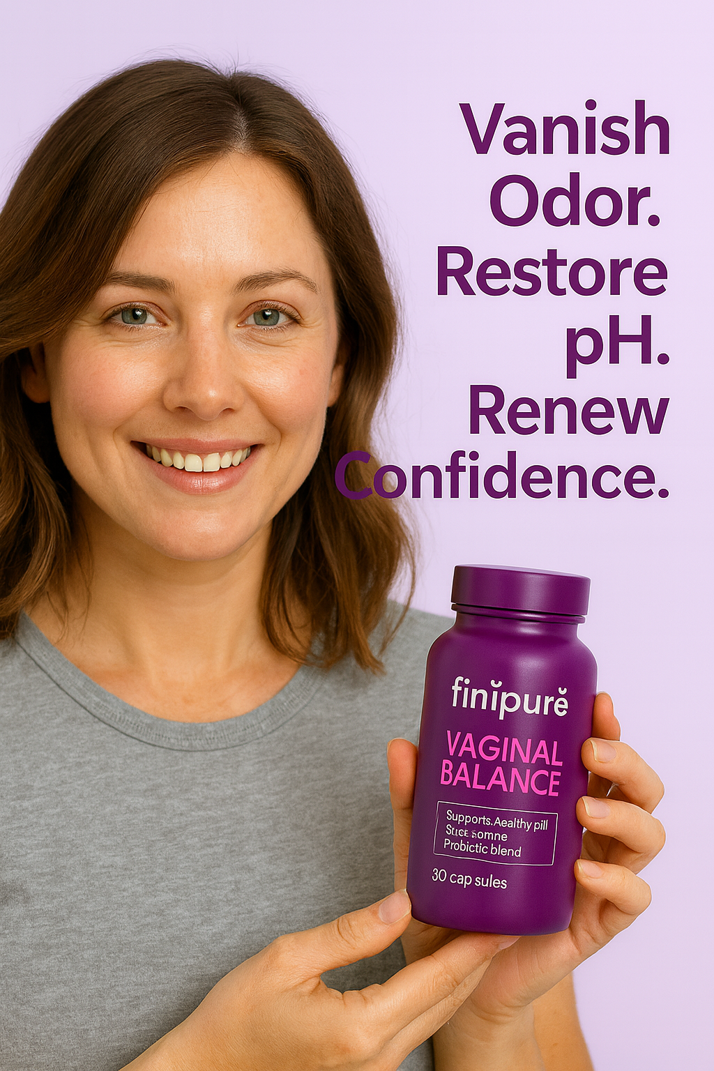 Finipuré Vaginal Balance – Probiotic & pH Support Capsules